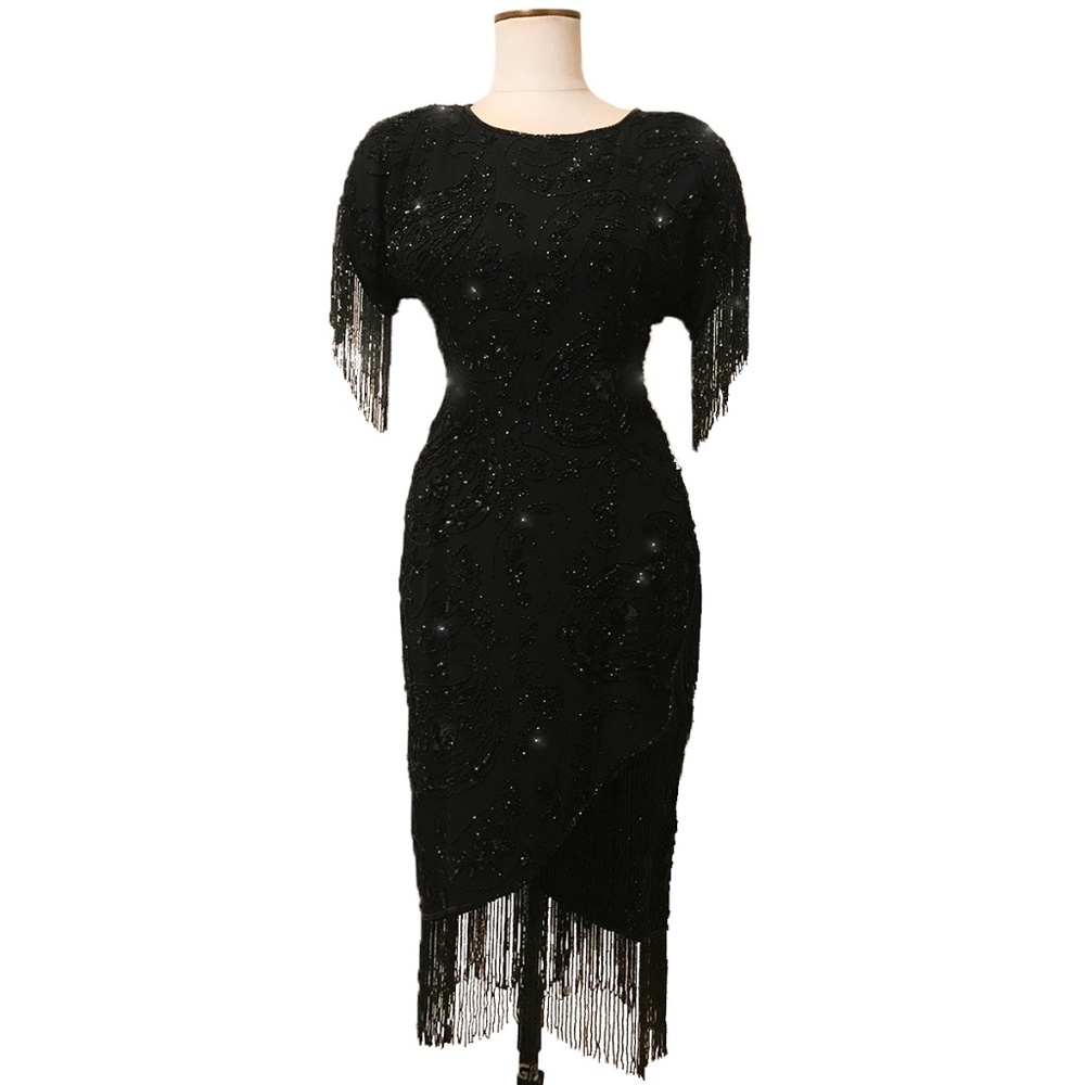 ❤️SOLD❤️VTG Stunning Beaded Party Dress - Picture 8 of 8